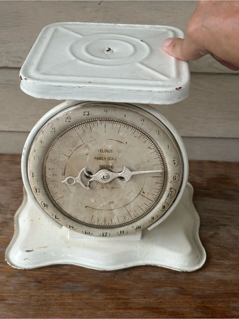 VTG Pelouze Family Scale typically used for kitchen or household weighing